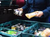 Goods at a food bank. The cost-of-living crisis is driving food banks to 'breaking point' with almost 1.3 million emergency parcels given to people in hunger over just six months, a leading charity has said. Picture: Andy Buchanan/PA Wire