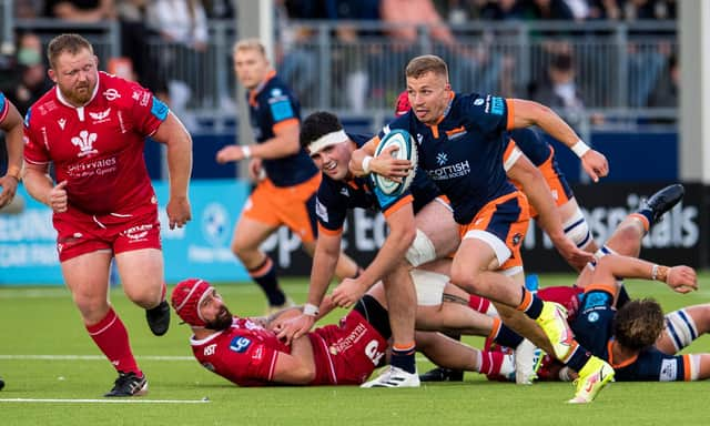 Scrum-half Ben Vellacott has been named player of the match in each of Edinburgh's first two URC fixtures. Picture: Ross Parker/SNS