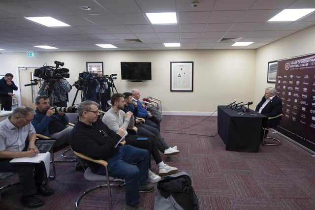 Andrew McKinlay speaks to the media in the wake of Neilson's sacking.