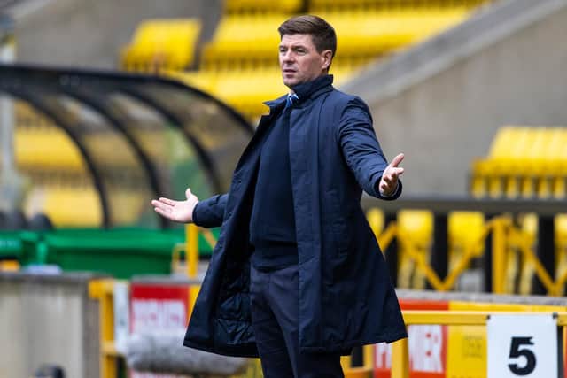 Steven Gerrard witnessed his Rangers side fail to make it four wins from four at the start of the season. Picture: SNS