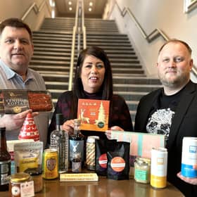 Graham Singer culinary director for Scotland for ESS Energy, Government and Infrastructure, Evelyn McGaw Food To Go sales and development manager of SPAR Scotland, Martyn Lee executive chef responsible for innovation for Waitrose