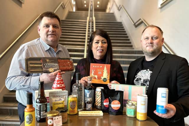 Graham Singer culinary director for Scotland for ESS Energy, Government and Infrastructure, Evelyn McGaw Food To Go sales and development manager of SPAR Scotland, Martyn Lee executive chef responsible for innovation for Waitrose