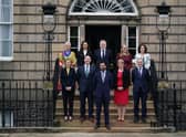 First Minister Humza Yousaf with his new Cabinet, which includes Mairi McAllan, rear second left, Jenny Gilruth, front left, and Michael Matheson, front right. Picture: Andrew Milligan/PA Wire