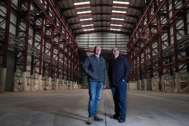 Bob Last and Jason Connery announced they had secured the former Pelamis building for a new studio in March. Picture: Stewart Attwood