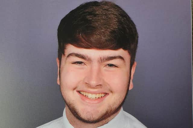 Brodie Marr, a former student from St Joseph's College, Dumfries.