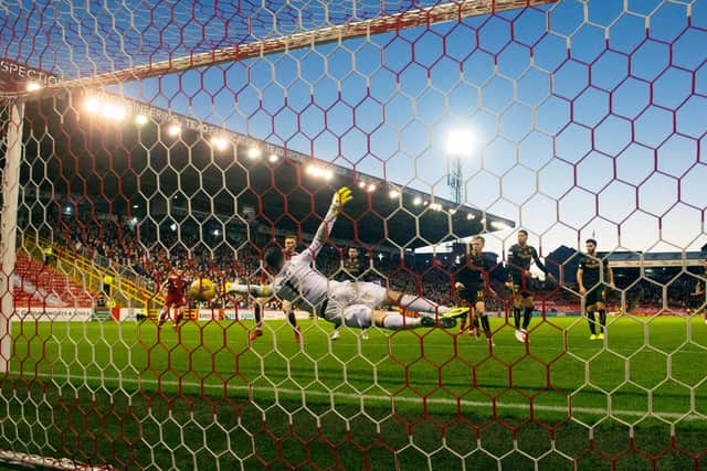 Liam Kelly was in excellent form for Motherwell against Aberdeen.