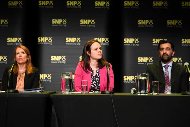 Voting will open on 13 March to allow SNP members to decide who out of Ash Regan, Kate Forbes, or Humza Yousaf should become the party's next leader. Picture: Andy Buchanan/Pool/Getty