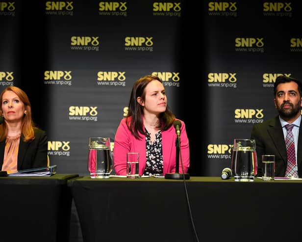 Voting will open on 13 March to allow SNP members to decide who out of Ash Regan, Kate Forbes, or Humza Yousaf should become the party's next leader. Picture: Andy Buchanan/Pool/Getty