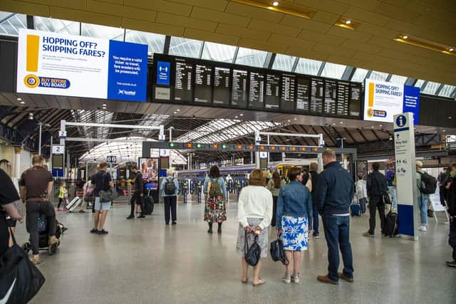 The ScotRail timetable reduction at stations such as Glasgow Queen Street will come just a week after extra services were added. Picture: Lisa Ferguson