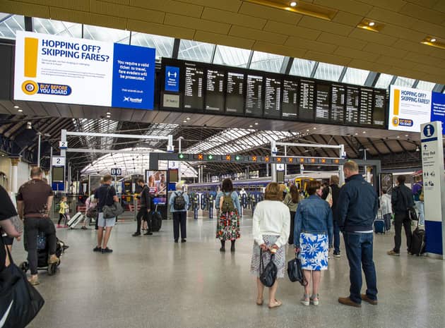 The ScotRail timetable reduction at stations such as Glasgow Queen Street will come just a week after extra services were added. Picture: Lisa Ferguson