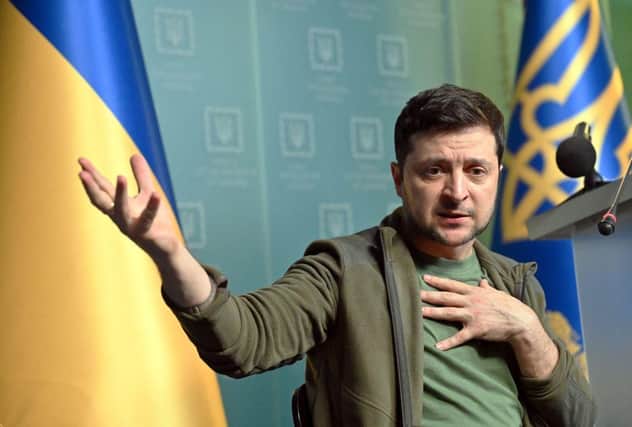President Volodymyr Zelenskyy is one of only two people who can sort the Ukraine crisis, says reader (Photo by SERGEI SUPINSKY/AFP via Getty Images)