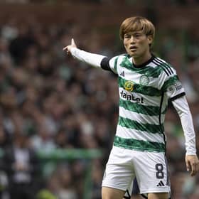 Celtic striker Kyogo Furuhashi has been tipped as a potential Harry Kane replacement at Tottenham. (Photo by Craig Foy / SNS Group)