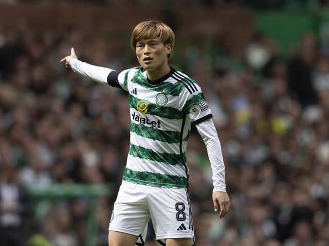 Celtic striker Kyogo Furuhashi has been tipped as a potential Harry Kane replacement at Tottenham. (Photo by Craig Foy / SNS Group)