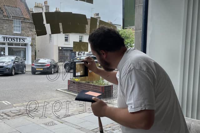 Thomas Payne of Thomas Paints at work