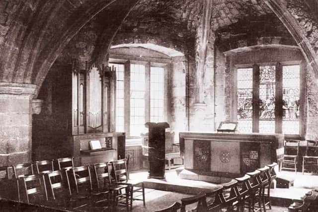 St Mary's Chapel in Aberdeen, where witches were incarcerated as they waited to face charges against them. A metal ring embedded in the wall is where those accused were chained up. PIC: Contributed.