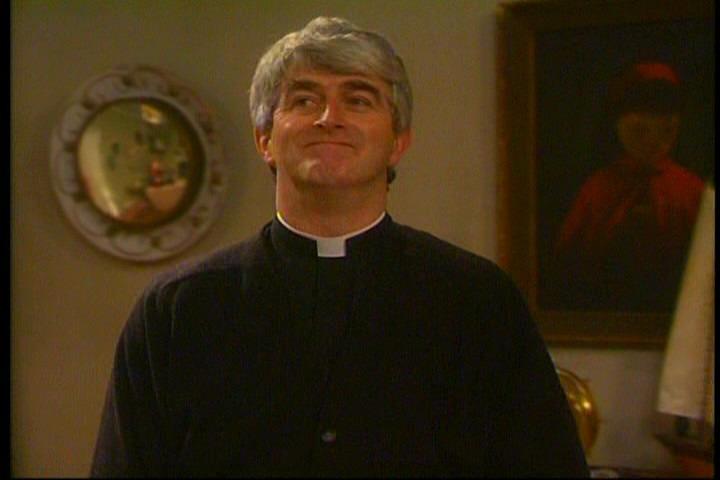 Ted is awarded the "Golden Cleric", for saving a fellow group of priests when they become trapped in Ireland's largest lingerie section.