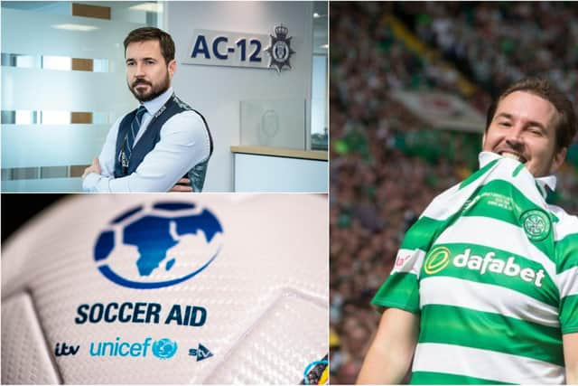 Line of Duty actor Martin Compston will take part in this year's Soccer Aid.