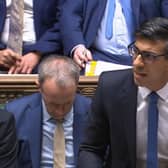 Prime Minister Rishi Sunak speaks during Prime Minister's Questions in the House of Commons, London.