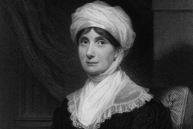 Scottish poet and playwright Joanna Baillie (1762 - 1851), circa 1800. Engraving by H. Robinson after Sir William Newton PIC: Hulton Archive/Getty Images