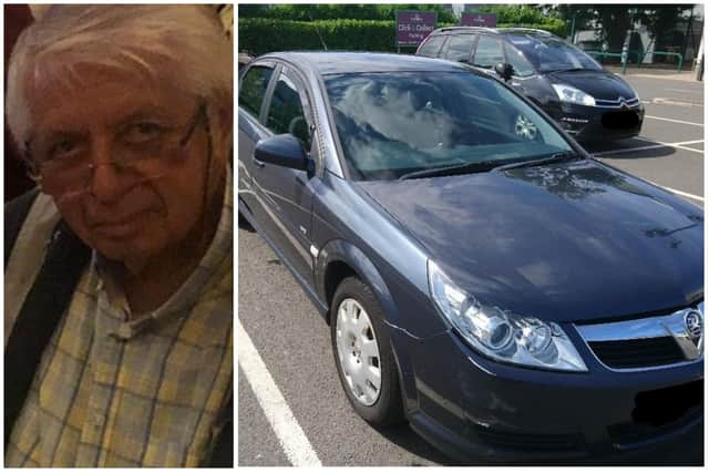 Police have released images of a Vauxhall Vectra they want to trace in connection with the murder of Peter Coshan