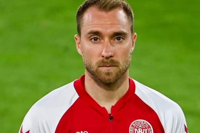 Denmark's midfielder Christian Eriksen  (Photo by FEDERICO GAMBARINI/POOL/AFP via Getty Images)