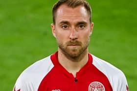 Denmark's midfielder Christian Eriksen  (Photo by FEDERICO GAMBARINI/POOL/AFP via Getty Images)