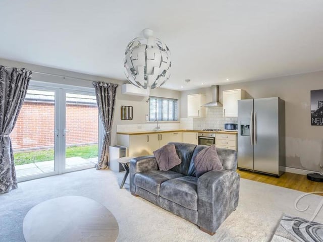Our final look at the open-plan hub, which also benefits from central heating and air conditioning. Like the rest of the bungalow, it's all about style, with a room that is excellently presented.
