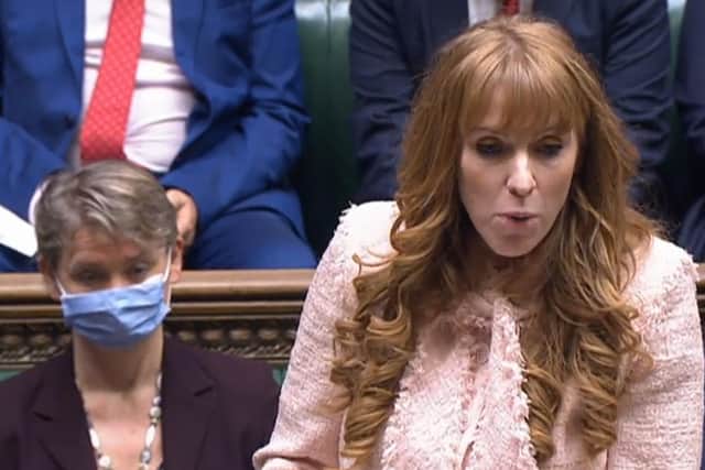 Angela Rayner claimed the police investigation into the Downing Street parties was a “damning reflection of our nation’s very highest office”.