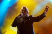 Del Amitri singer Justin Currie in full flow on the Saturday night