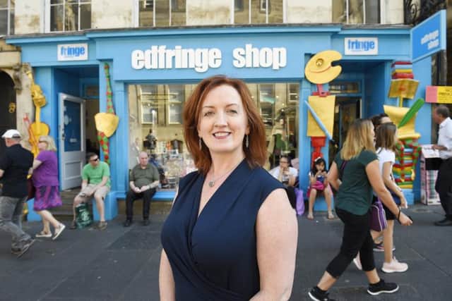 Fringe Society chief executive Shona McCarthy says her organisation is 'hugely passionate' about cutting the environmental impact of the event. Picture: Greg Macvean