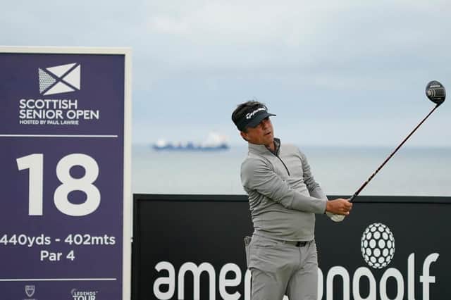 Canadian David Morland IV in action during the second round of Scottish Senior Open hosted by Paul Lawrie at Royal Aberdeen. Picture: Getty Images