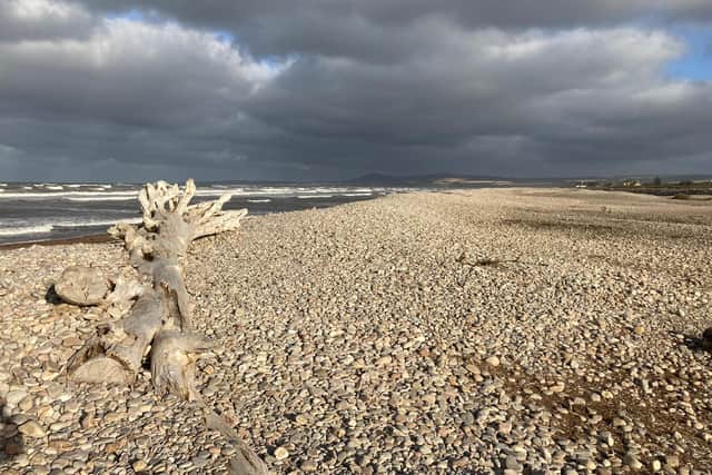 Spey Bay where the river meets the sea in spectacular fashion. PIC: BBC ALBA.