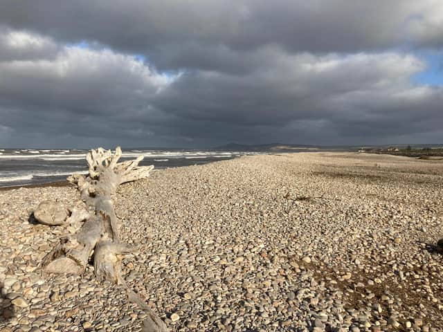 Spey Bay where the river meets the sea in spectacular fashion. PIC: BBC ALBA.