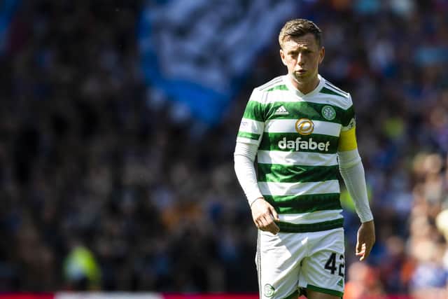 Callum McGregor in action for Celtic during the 3-0 defeat to Rangers at Ibrox. (Photo by Craig Foy / SNS Group)