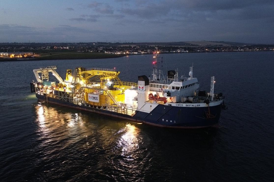 Cabling milestone at giant wind farm that can power half of Scotland