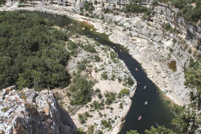 Kayaking the Gorges de l’Ardèche in South-eastern France, from Take the Slow Road: France by Martin Dorey.