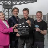 Taggart stars Blythe Duff, John Michie, James MacPherson and Colin McCredie were reunited in Glasgow to mark the show's 40th anniversary. Picture: Kirsty Anderson/STV