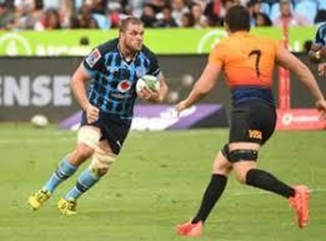 New Edinburgh signing Andries Ferreira in Super Rugby action for the Bulls against the Jaguares earlier this year.