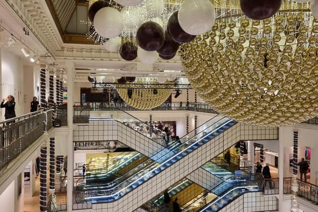 Christmas decorations at Le Bon Marche