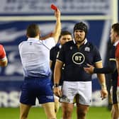 Scotland's Zander Fagerson was sent off against Wales in 2021. (Photo by Paul Devlin / SNS Group)