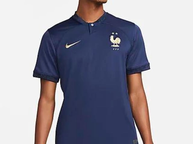 Allez Les Blues! - or should that be navy? This basic, but classic design is as classy as the players that will wear it this winter.