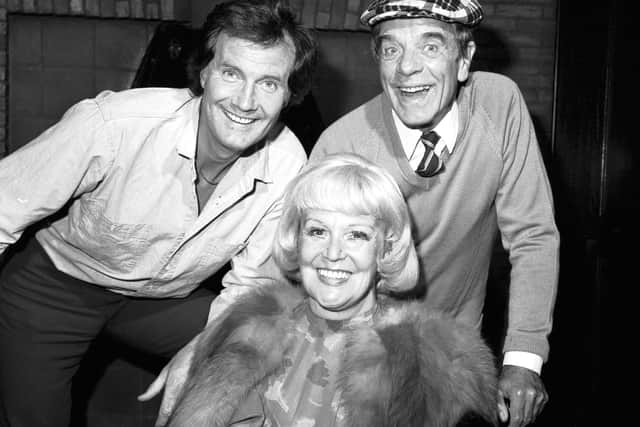 Scottish entertainers Peter Morrison, Jack Milroy and Mary Lee (centre) at the King's theatre in Edinburgh. Picture: Alan Ledgerwood