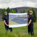 From left: Diageo Leven's environmental sustainability manager Jay Christie and operations director Gavin Brogan. Picture: Mike Wilkinson.