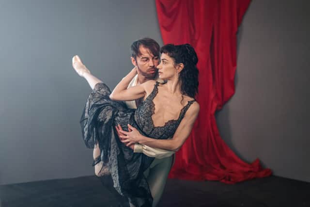 Scottish Ballet principals Christopher Harrison and Sophie Martin, who play Crown Prince Rudolf and Mary Vetsera, in rehearals for The Scandal at Mayerling.