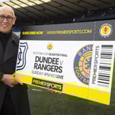 Mark Hateley is pictured during Premier Sports preview of the Scottish Cup quarter-finals at Hampden promoting exclusively live Premier Sports coverage of Dundee v Rangers this Sunday from 3.30pm and Dundee United v Celtic this Monday from 7.15pm. Premier Sports is available on Sky, Virgin TV and the Premier Player from £12.99 per month, and on Amazon Prime as an add-on subscription. (Photo by Alan Harvey / SNS Group)