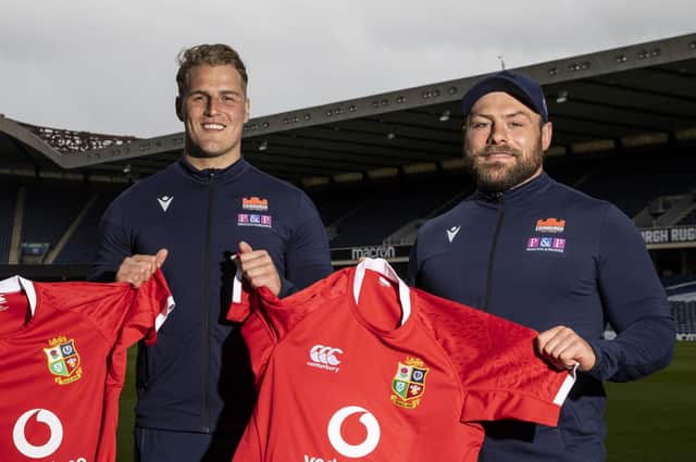 Former Edinburgh players Duhan van der Merwe, left, and Rory Sutherland were called up for the British & Irish Lions tour last year. (Photo by Craig Williamson / SNS Group)