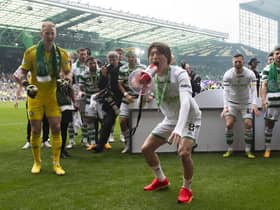 Celtic striker Kyogo Furuhashi is "progressing" ahead of the Scottish Cup final. (Photo by Craig Foy / SNS Group)