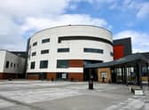 Some Forth Valley Royal Hospital staff have accidentally dialled a Larbert landline when trying to book coronavirus vaccine appointments. Picture: Michael Gillen.