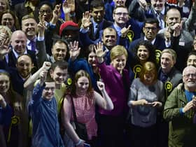 First Minister Nicola Sturgeon arrived at the count after the final declaration gave her party a single seat lead over Scottish Labour. Picture: John Devlin