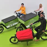 The new electric cargo bike fleet. Picture: John Devlin.